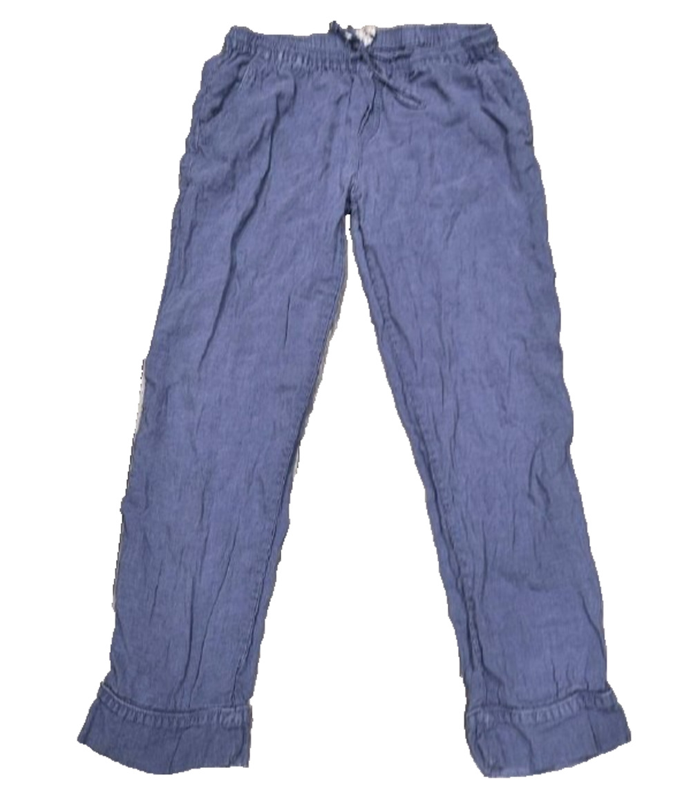 Serena and Lily Positano Linen Sleep pants Blue Medium A006442